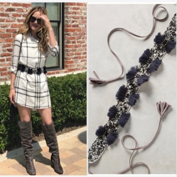 Anthropologie Accessories - Anthropologie THALIA FRINGE BELT NWOT!